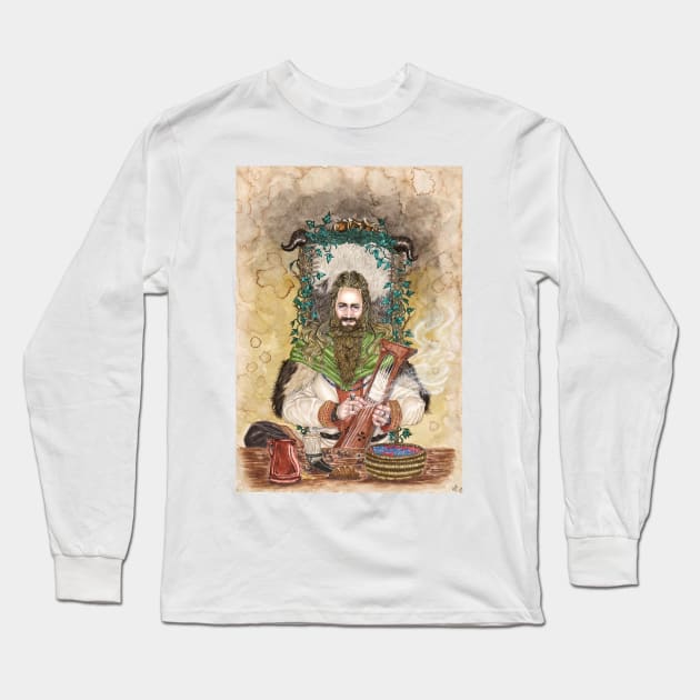 Skald of the Gods Long Sleeve T-Shirt by milbethmorillo